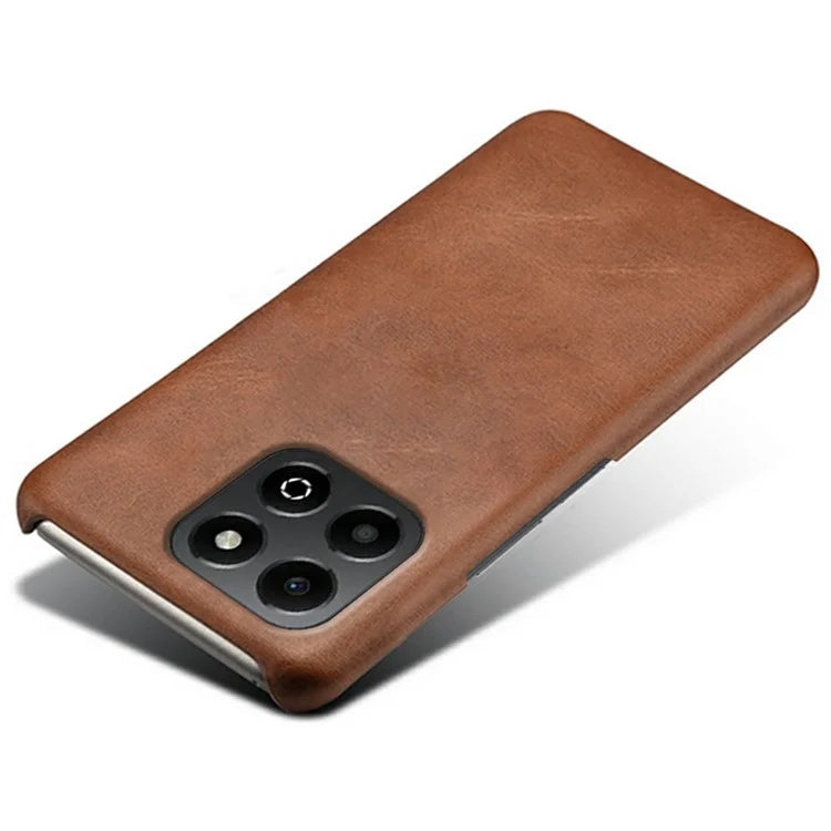 For Honor X6b 4G Case Calf Texture PU Leather Hard PC Protective Phone Cover