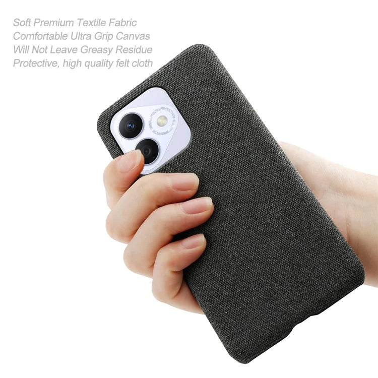 For Honor X60i 5G Case Cloth Texture Anti-Scratch Protective PC Phone Cover