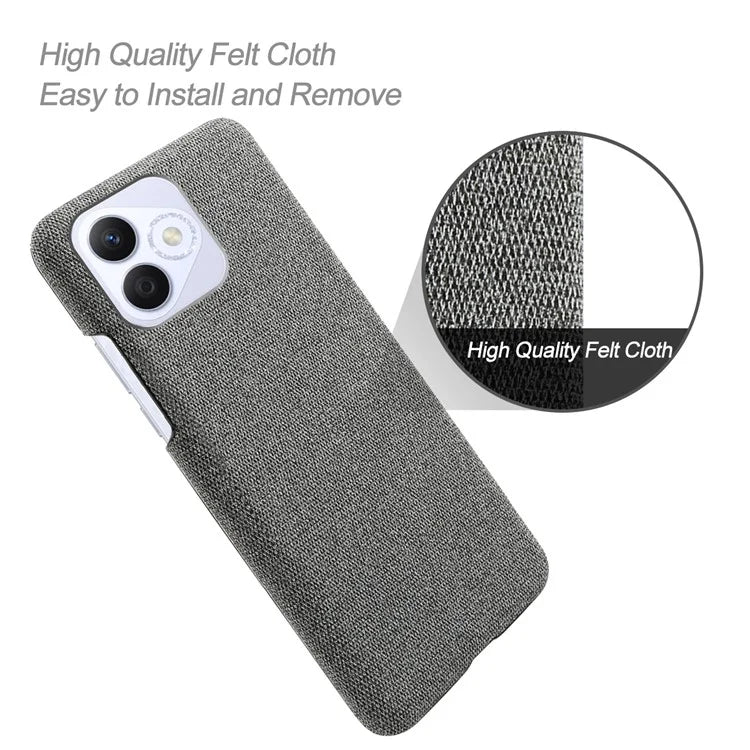 For Honor X60i 5G Case Cloth Texture Anti-Scratch Protective PC Phone Cover