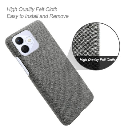 For Honor X60i 5G Case Cloth Texture Anti-Scratch Protective PC Phone Cover