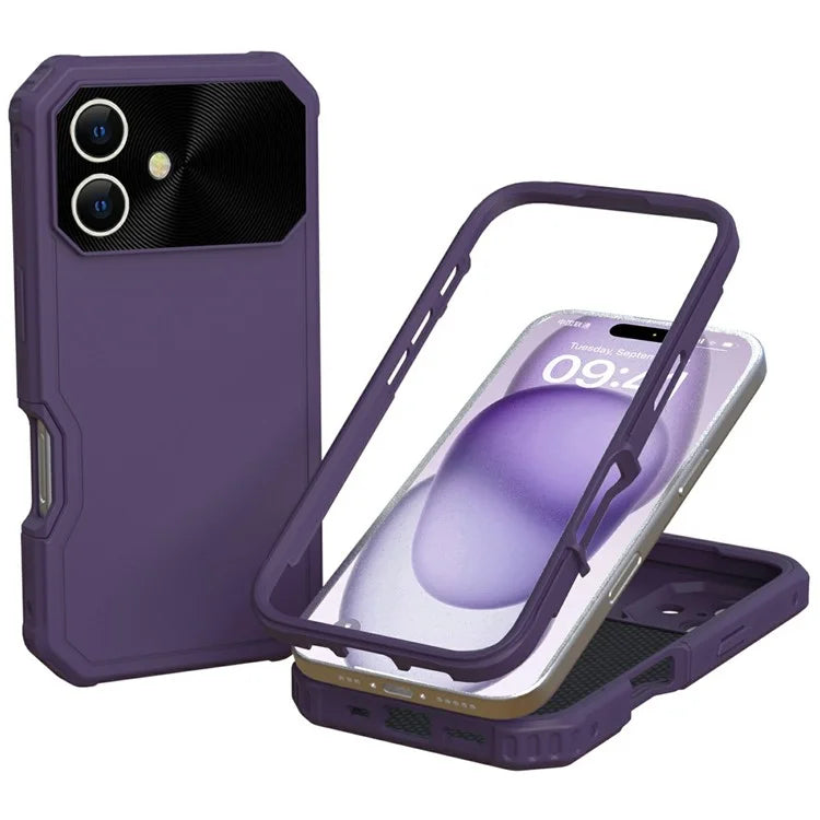 GW24 For iPhone 16 Case Compatible with MagSafe Drop-Proof TPU+PC Phone Protector