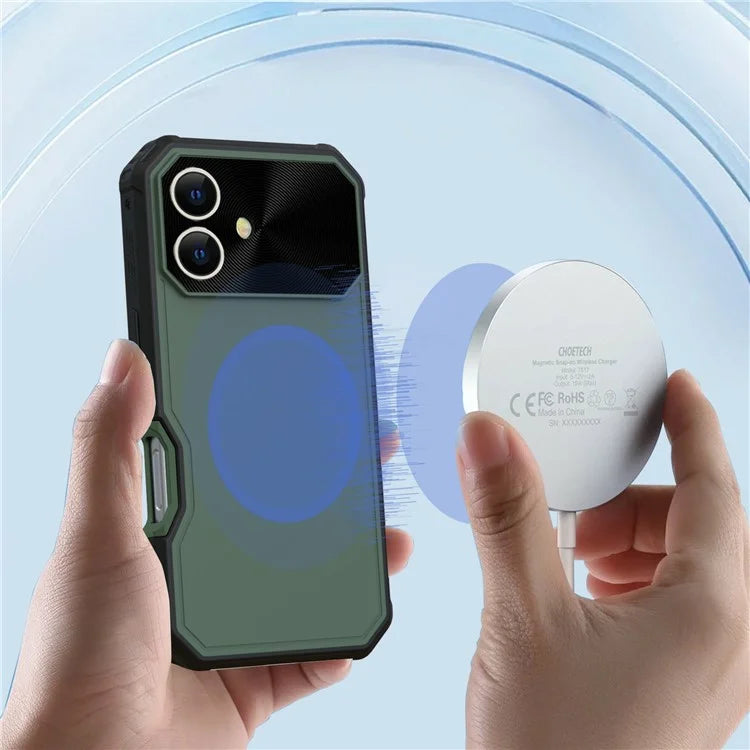 GW24 For iPhone 16 Plus Case Compatible with MagSafe Drop-Proof TPU+PC Phone Protector