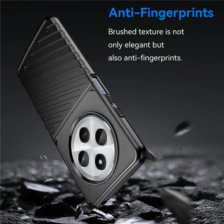For Xiaomi Redmi 14C 4G Case Twill Texture TPU Shockproof Protective Phone Cover