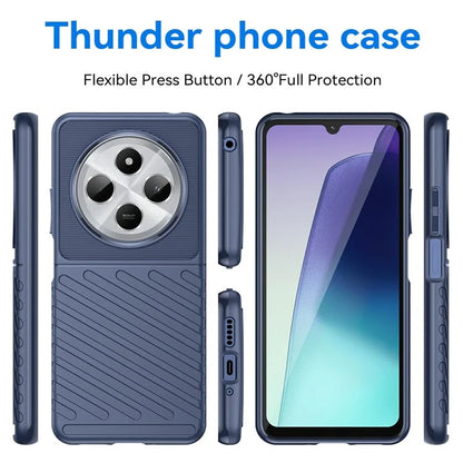 For Xiaomi Redmi 14C 4G Case Twill Texture TPU Shockproof Protective Phone Cover