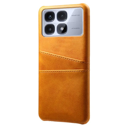 For Xiaomi Redmi K70 Ultra Case Dual Card Slots PU Leather + Hard PC Phone Cover