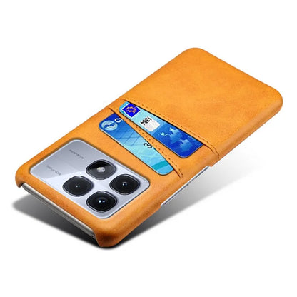 For Xiaomi Redmi K70 Ultra Case Dual Card Slots PU Leather + Hard PC Phone Cover