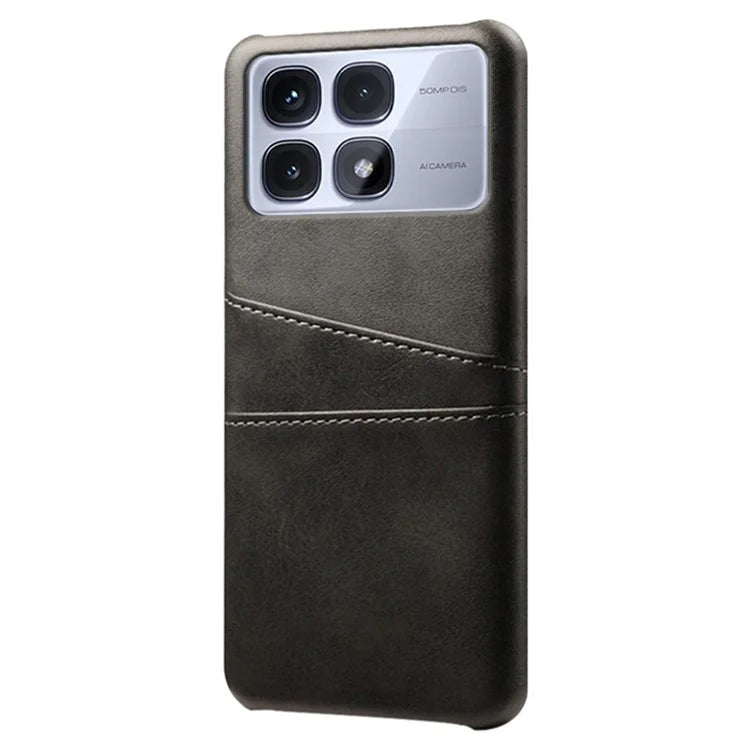 For Xiaomi Redmi K70 Ultra Case Dual Card Slots PU Leather + Hard PC Phone Cover