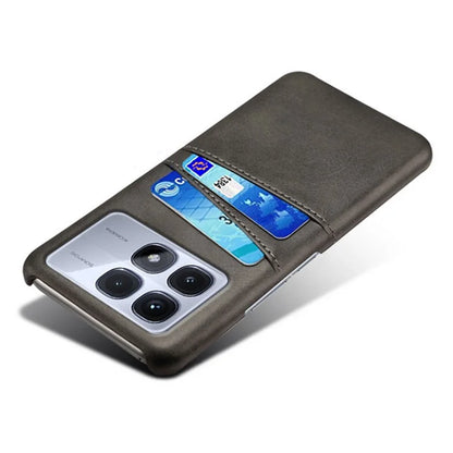 For Xiaomi Redmi K70 Ultra Case Dual Card Slots PU Leather + Hard PC Phone Cover