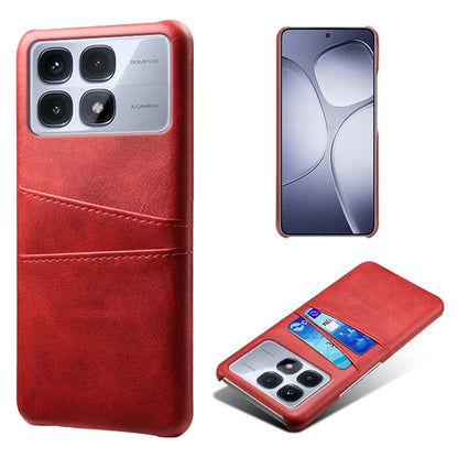 For Xiaomi Redmi K70 Ultra Case Dual Card Slots PU Leather + Hard PC Phone Cover