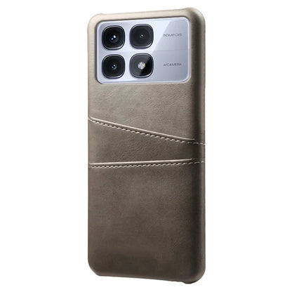 For Xiaomi Redmi K70 Ultra Case Dual Card Slots PU Leather + Hard PC Phone Cover