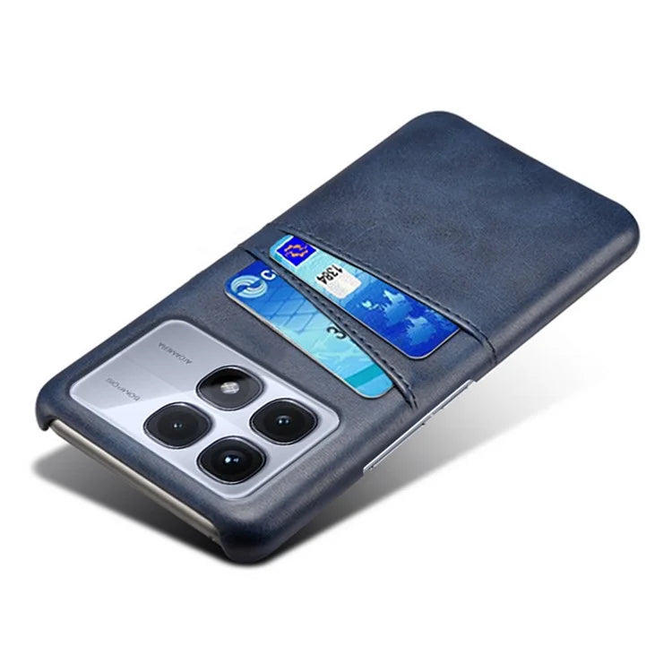 For Xiaomi Redmi K70 Ultra Case Dual Card Slots PU Leather + Hard PC Phone Cover