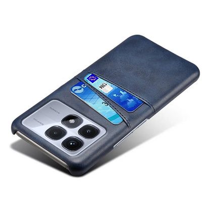For Xiaomi Redmi K70 Ultra Case Dual Card Slots PU Leather + Hard PC Phone Cover
