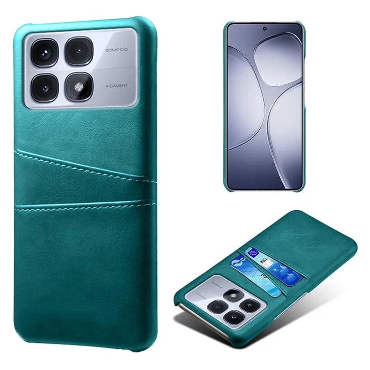 For Xiaomi Redmi K70 Ultra Case Dual Card Slots PU Leather + Hard PC Phone Cover