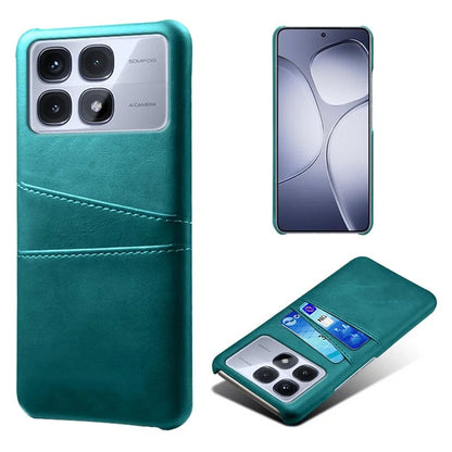For Xiaomi Redmi K70 Ultra Case Dual Card Slots PU Leather + Hard PC Phone Cover