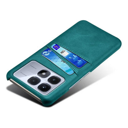 For Xiaomi Redmi K70 Ultra Case Dual Card Slots PU Leather + Hard PC Phone Cover