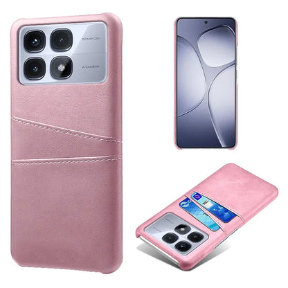 For Xiaomi Redmi K70 Ultra Case Dual Card Slots PU Leather + Hard PC Phone Cover