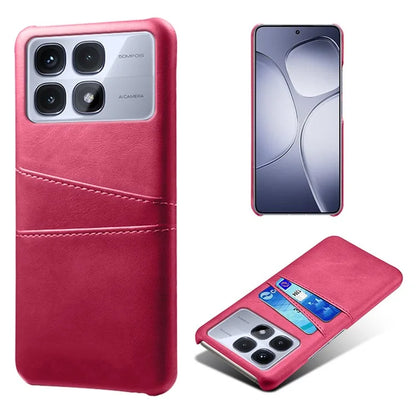 For Xiaomi Redmi K70 Ultra Case Dual Card Slots PU Leather + Hard PC Phone Cover