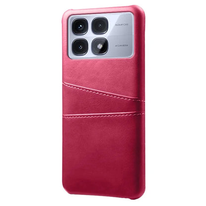 For Xiaomi Redmi K70 Ultra Case Dual Card Slots PU Leather + Hard PC Phone Cover