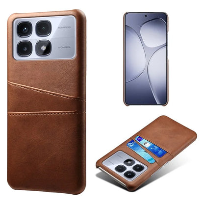 For Xiaomi Redmi K70 Ultra Case Dual Card Slots PU Leather + Hard PC Phone Cover