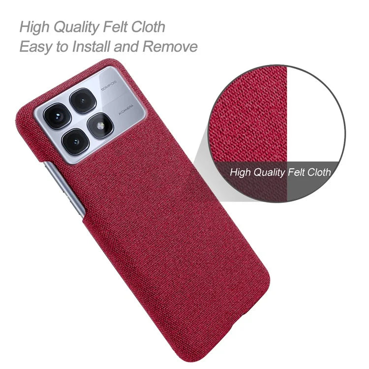 For Xiaomi Redmi K70 Ultra Case Cloth Texture Anti-Scratch Protective PC Phone Cover