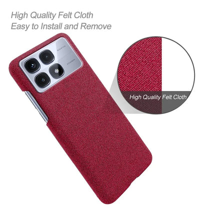 For Xiaomi Redmi K70 Ultra Case Cloth Texture Anti-Scratch Protective PC Phone Cover