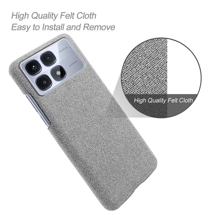For Xiaomi Redmi K70 Ultra Case Cloth Texture Anti-Scratch Protective PC Phone Cover