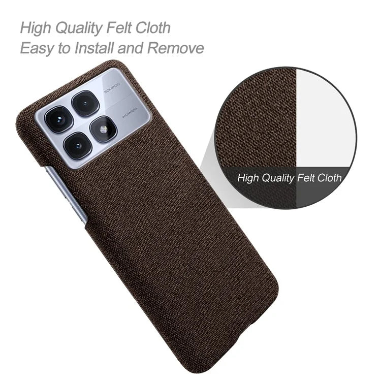 For Xiaomi Redmi K70 Ultra Case Cloth Texture Anti-Scratch Protective PC Phone Cover