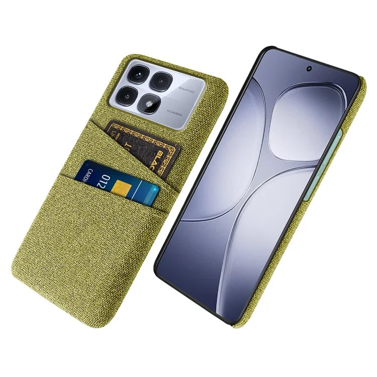 For Xiaomi Redmi K70 Ultra Case Cloth + Hard PC Phone Cover with Dual Card Slots