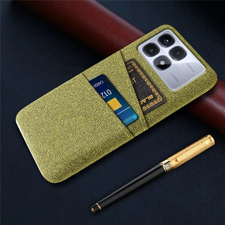 For Xiaomi Redmi K70 Ultra Case Cloth + Hard PC Phone Cover with Dual Card Slots