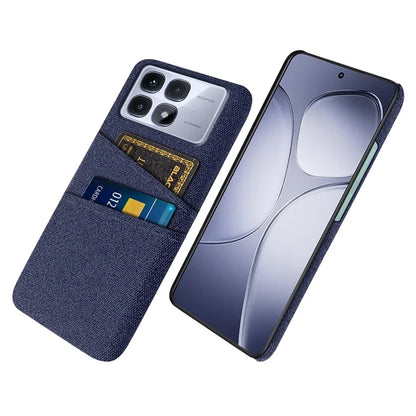 For Xiaomi Redmi K70 Ultra Case Cloth + Hard PC Phone Cover with Dual Card Slots
