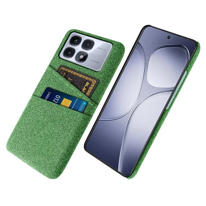 For Xiaomi Redmi K70 Ultra Case Cloth + Hard PC Phone Cover with Dual Card Slots