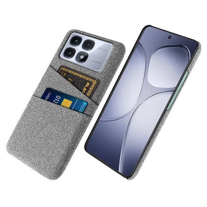 For Xiaomi Redmi K70 Ultra Case Cloth + Hard PC Phone Cover with Dual Card Slots