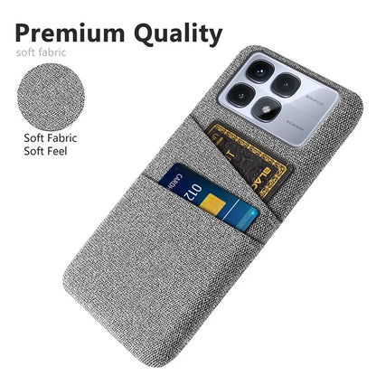For Xiaomi Redmi K70 Ultra Case Cloth + Hard PC Phone Cover with Dual Card Slots