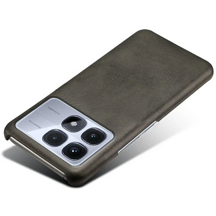 For Xiaomi Redmi K70 Ultra Case Calf Texture PU Leather Hard PC Protective Phone Cover