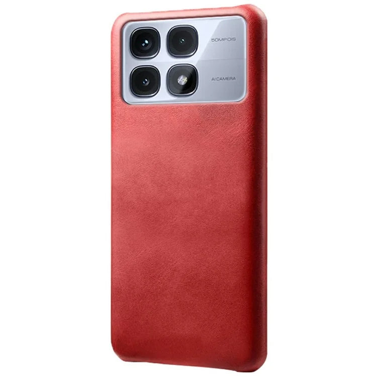 For Xiaomi Redmi K70 Ultra Case Calf Texture PU Leather Hard PC Protective Phone Cover