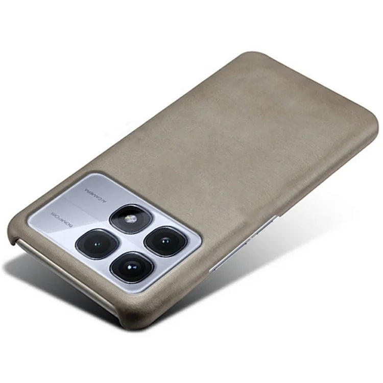 For Xiaomi Redmi K70 Ultra Case Calf Texture PU Leather Hard PC Protective Phone Cover