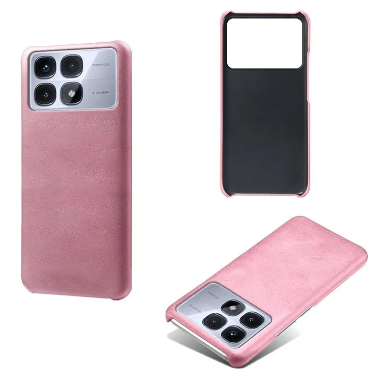 For Xiaomi Redmi K70 Ultra Case Calf Texture PU Leather Hard PC Protective Phone Cover