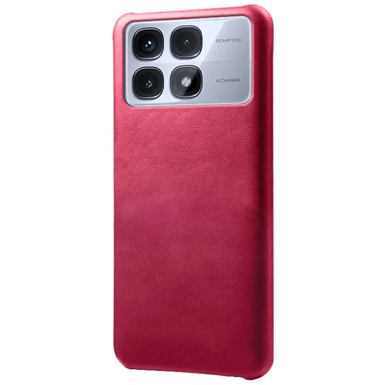 For Xiaomi Redmi K70 Ultra Case Calf Texture PU Leather Hard PC Protective Phone Cover