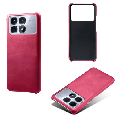For Xiaomi Redmi K70 Ultra Case Calf Texture PU Leather Hard PC Protective Phone Cover
