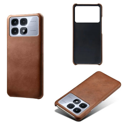 For Xiaomi Redmi K70 Ultra Case Calf Texture PU Leather Hard PC Protective Phone Cover