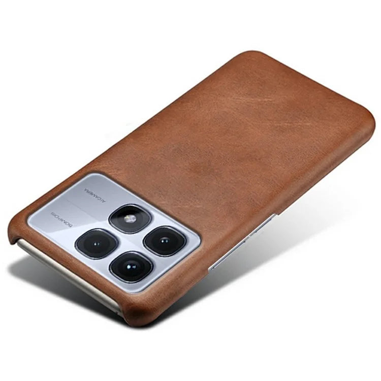 For Xiaomi Redmi K70 Ultra Case Calf Texture PU Leather Hard PC Protective Phone Cover