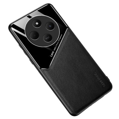 For Xiaomi Redmi 14C 4G Case Leather Coated PC+TPU Phone Back Cover