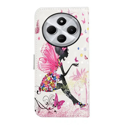 For Xiaomi Redmi 14C 4G Case 3D Creative Pattern PU Leather Stand Phone Cover
