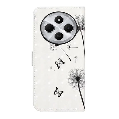 For Xiaomi Redmi 14C 4G Case 3D Creative Pattern PU Leather Stand Phone Cover