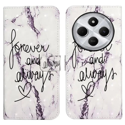 For Xiaomi Redmi 14C 4G Case 3D Creative Pattern PU Leather Stand Phone Cover