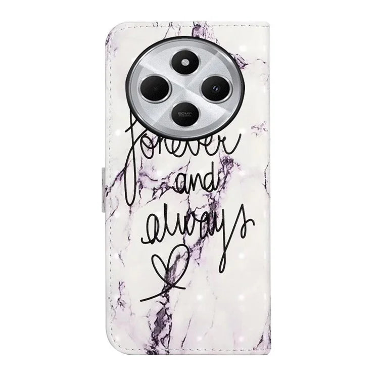 For Xiaomi Redmi 14C 4G Case 3D Creative Pattern PU Leather Stand Phone Cover