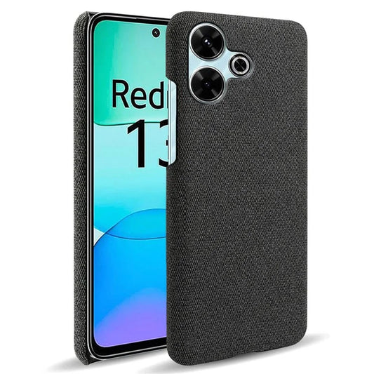 For Xiaomi Redmi 13 4G Case Cloth Texture Anti-Scratch Protective PC Phone Cover