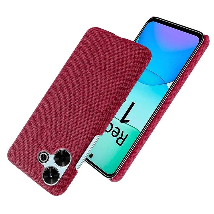 For Xiaomi Redmi 13 4G Case Cloth Texture Anti-Scratch Protective PC Phone Cover