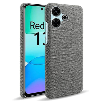 For Xiaomi Redmi 13 4G Case Cloth Texture Anti-Scratch Protective PC Phone Cover