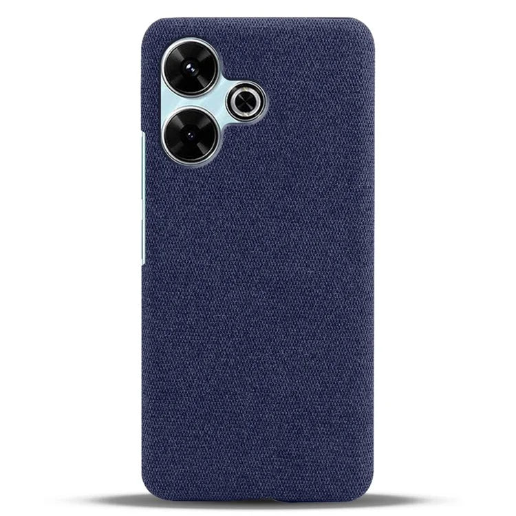 For Xiaomi Redmi 13 4G Case Cloth Texture Anti-Scratch Protective PC Phone Cover